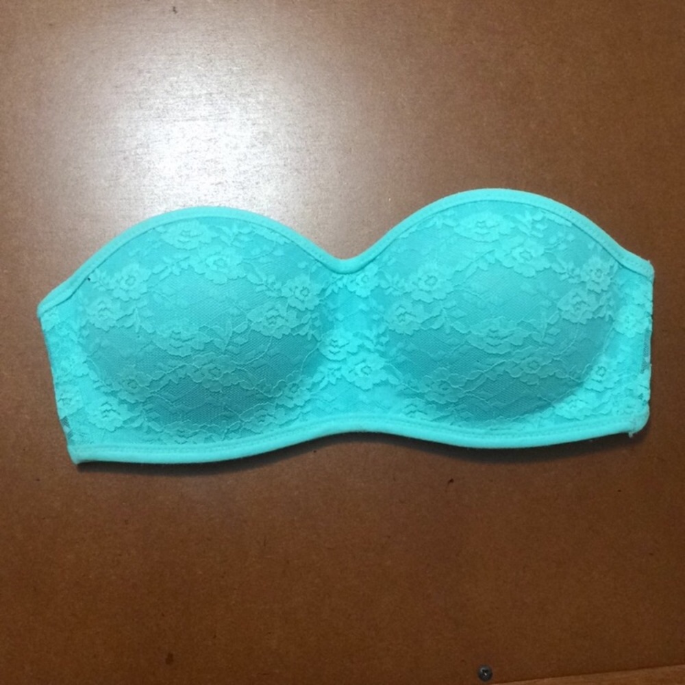 BLUE LACE STRAPLESS BRA | VS PINK
